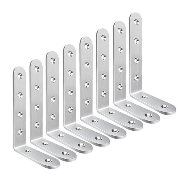 Case of 48 Corner Braces 4 count 2 inches Zinc Platd with Screws Bulldog Carded 